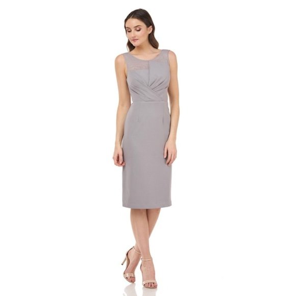 NWOT JS Collections Illusion Yoke Cocktail Dress - Picture 1 of 4